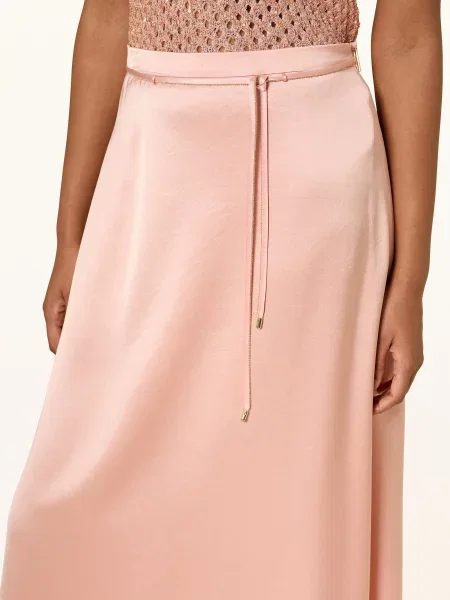 Marc Cain Saténová Sukně peach beige béžové