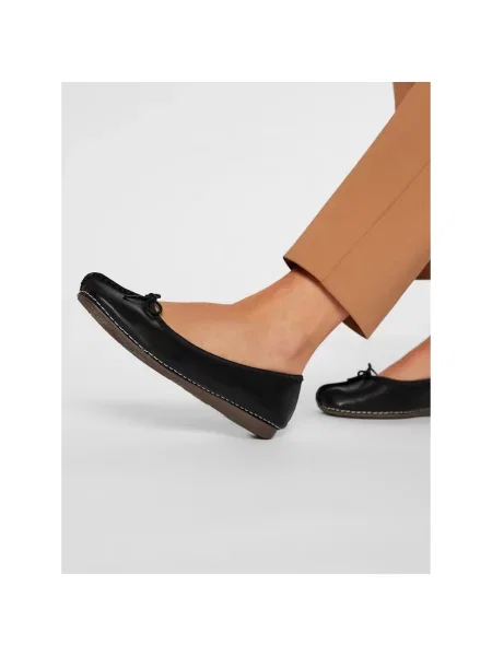 Clarks Baleríny Freckle Ice čierna