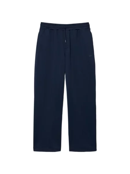 Hanorac din fleece Lacoste din fleece albastru
