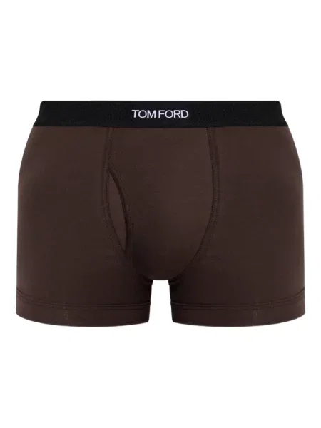 Pantaloni scurți Tom Ford cu autograf maro