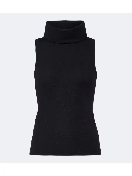Top Brunello Cucinelli de lână negru