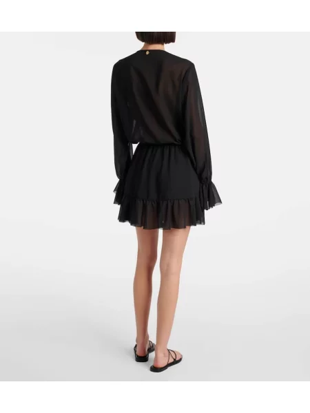 Rochie Bananhot cu volane negru