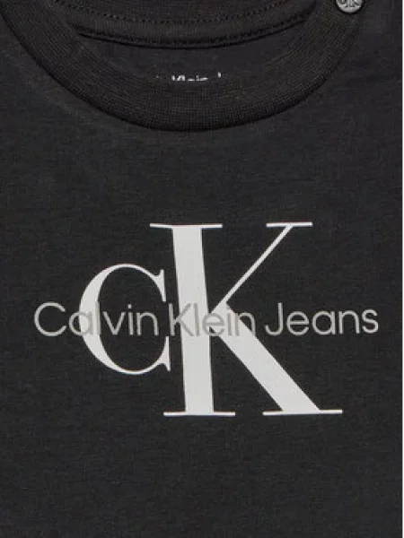 Dětské tričko Calvin Klein Jeans černé