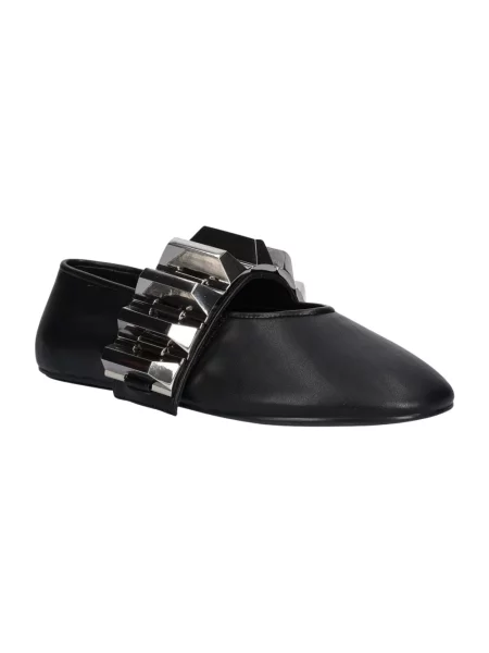 Balerinki Jeffrey Campbell skórzane czarne