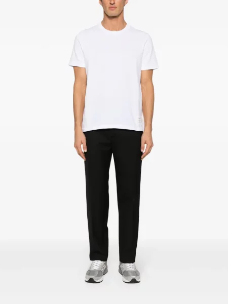 Dryžuotas marškinėliai Thom Browne balta