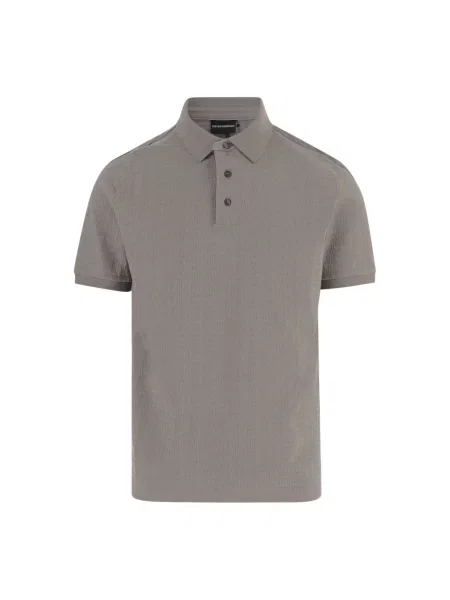 Koszulka polo Emporio Armani szara