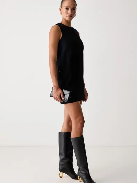 Max&Co. rochie din lână PANIERE negru