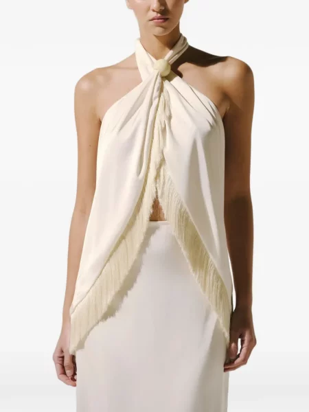 Top Baobab cu franjuri cu gât halter