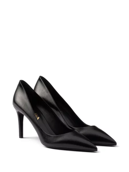 Pantofi cu toc Prada din piele negru