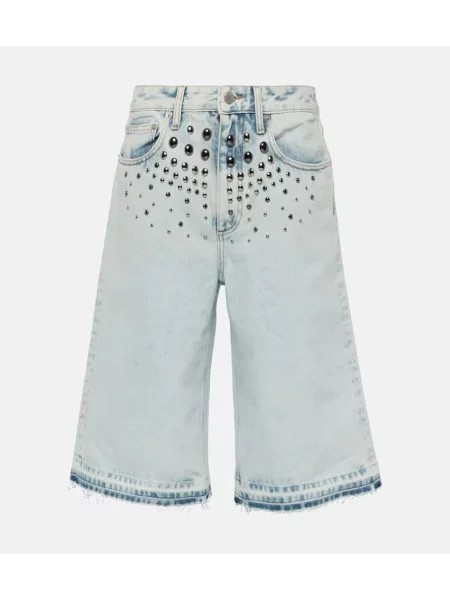 Bermudy Alessandra Rich niebieskie