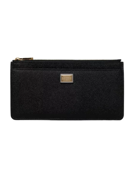 Portfel Dolce And Gabbana z logo czarny