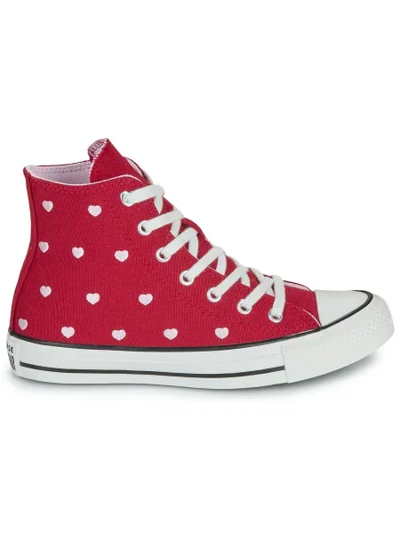 Členkové topánky Converse červená