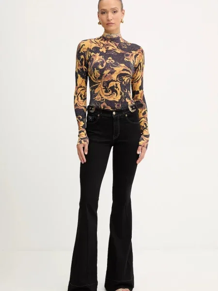 Светр Versace Jeans Couture легкий гольф коричневий