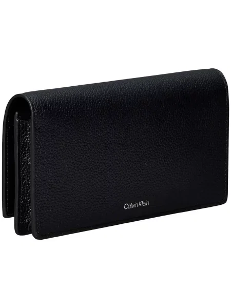Lung blugi Calvin Klein din piele negru