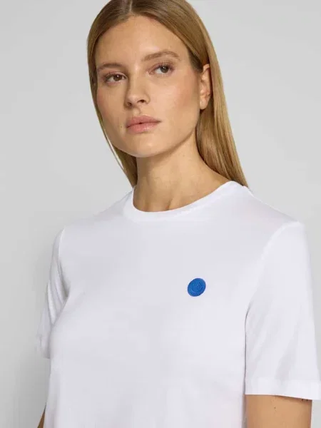 T-shirt o kroju regular fit z czystej bawełny Model LUALAA EMBRO' Armedangels biała