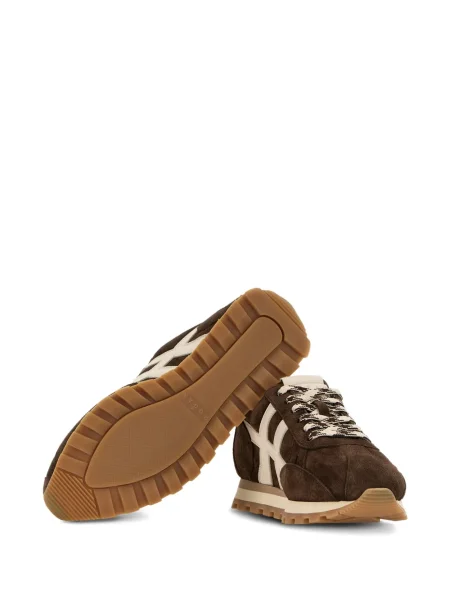 Sneakerși Hogan din piele de căprioară maro