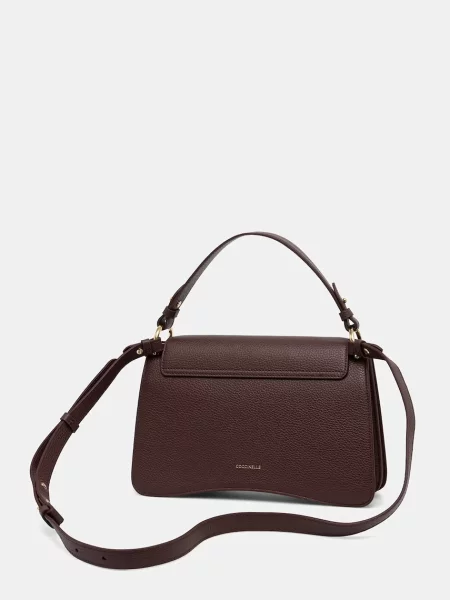 Torebka crossbody Coccinelle skórzana fioletowa
