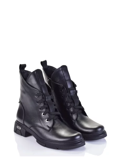 Кожаные ботинки Marco Piero черные