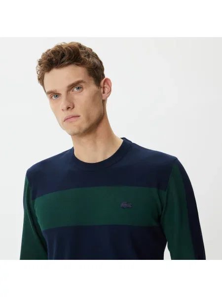 Lacoste Sweter Lacoste granatowy