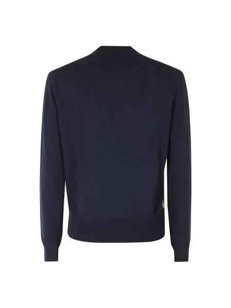 Sweter Ballantyne z kaszmiru niebieski