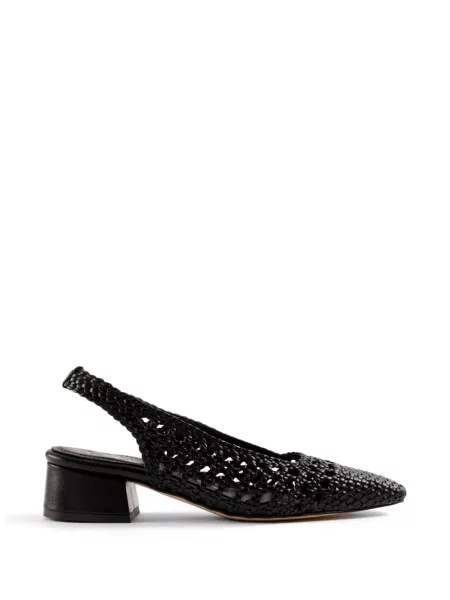 Pantofi cu toc Souliers Martinez slingback negru