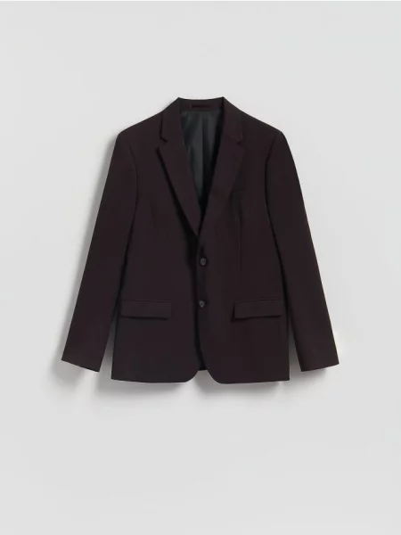 Reserved Sacou slim fit cu amestec de vâscoză mahon