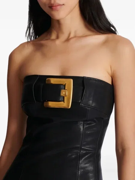 Rochie Balmain cu cataramă de costum negru