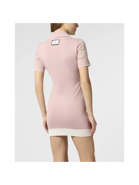 Sukienka mini Philipp Plein różowa