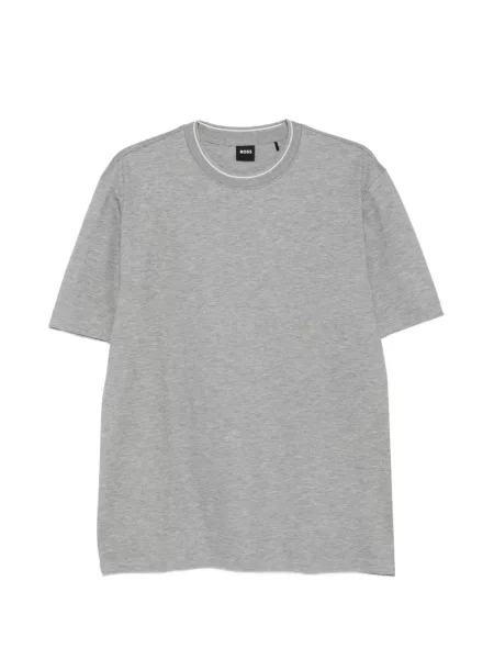 Tricou Boss cu decolteu rotund gri