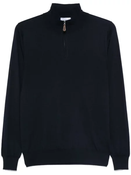 Пуловер Fedeli синьо