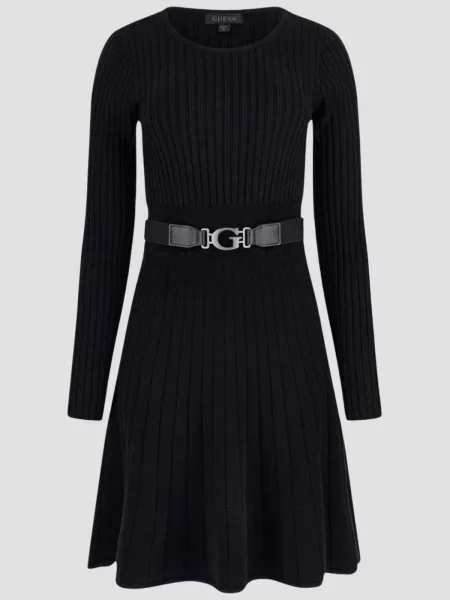 Платье миди Guess черное