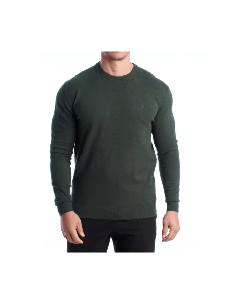 Dzianinowy sweter U.s Polo Assn. zielony