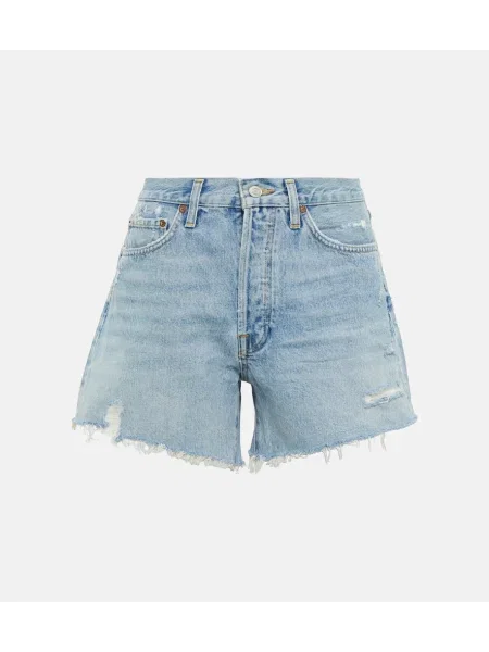 Szorty jeansowe Agolde niebieskie