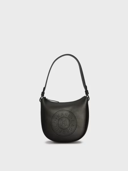 Шкіряна сумка Karl Lagerfeld чорна