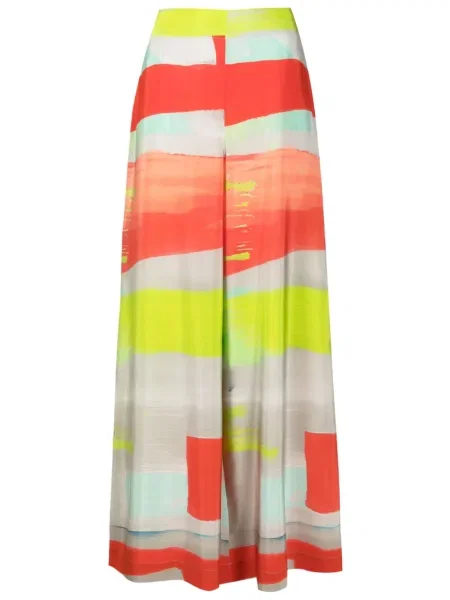 Jedwabne szerokie spodnie Lenny Niemeyer