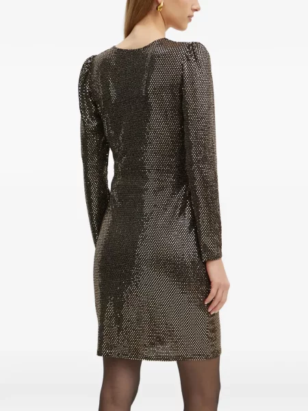 Rochie mini Morgan cu decolteu în V negru