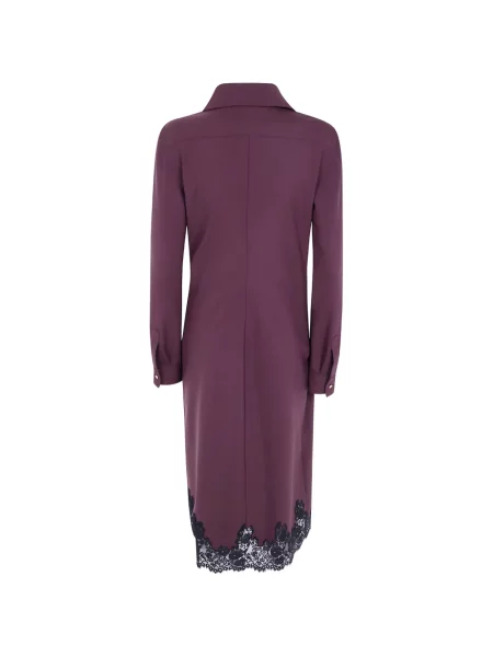 Rochie midi Alberta Ferretti din dantelă plic roșu