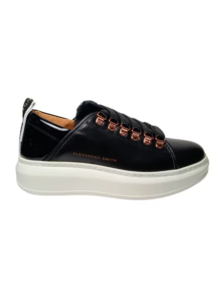 Sneakersy Alexander Smith skórzane czarne