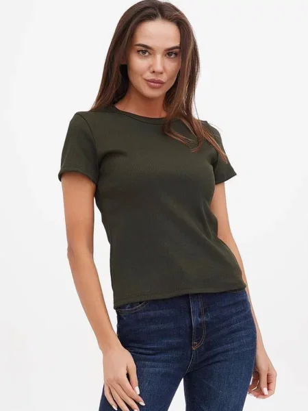 Футболка HiBrand хакі бавовна/поліестер