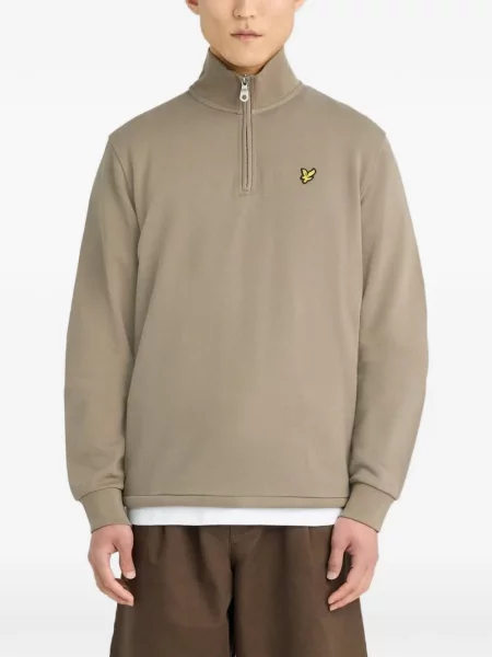 Hanorac cu fermoar Lyle & Scott verde