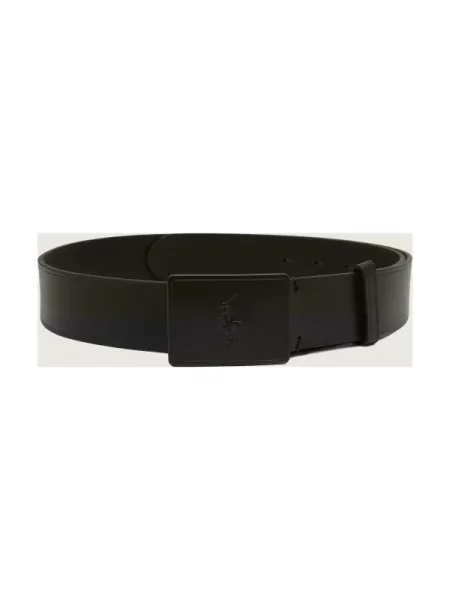 Cu centură curea Polo Ralph Lauren casual din piele negru