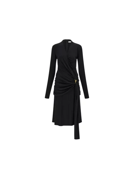 Sukienka midi Ferragamo czarna