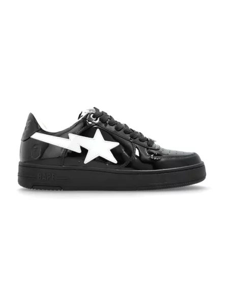 Sneakersy A Bathing Ape® skórzane czarne