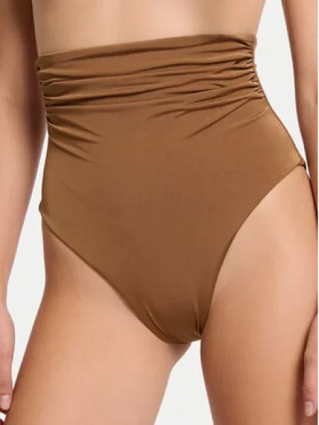 Plavky Max Mara Beachwear hnědé