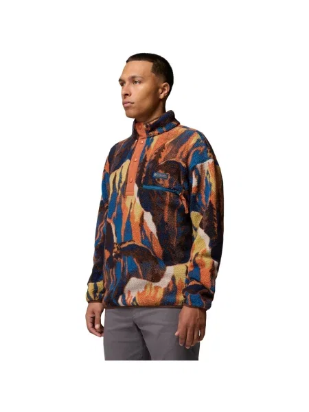 Fleece pattanás fleece melegítő felső Columbia nyomtatás