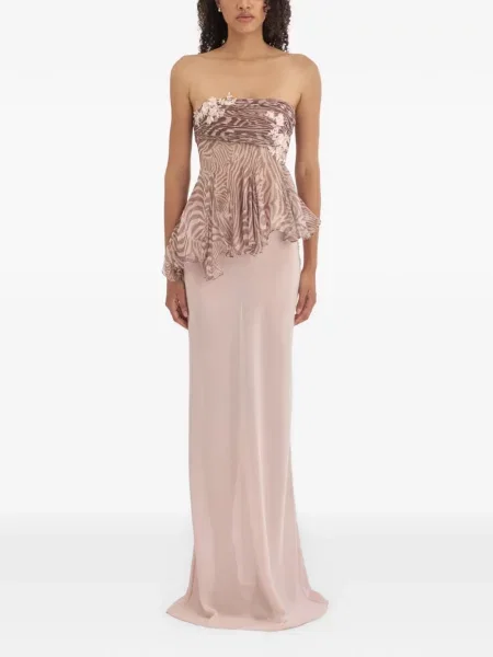 Top Stolen Stores cu model floral cu imagine maro