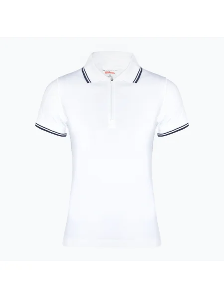 Дамска тениска Wilson Team Polo bright white бяло