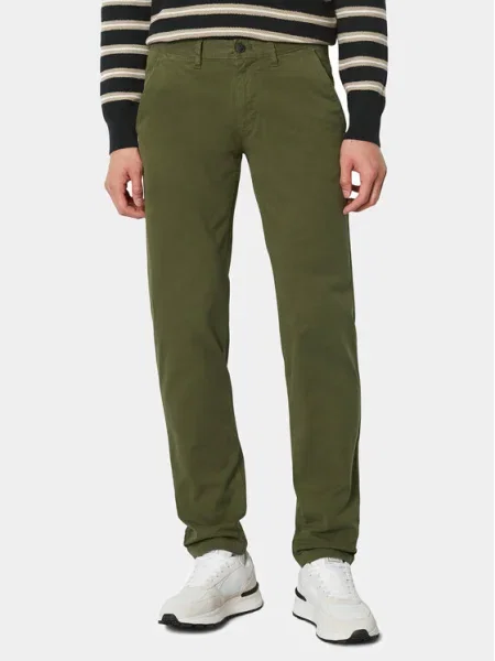 Marc O'Polo Pantaloni chino Shaped Fit verde