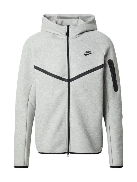 Nike Sportswear Hanorac TECH FLEECE gri închis / gri amestecat negru