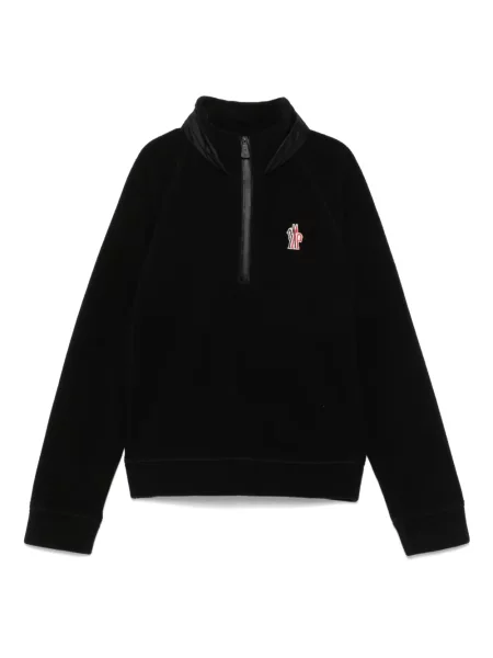 Bluza polarowa dziecięca Moncler Grenoble czarna